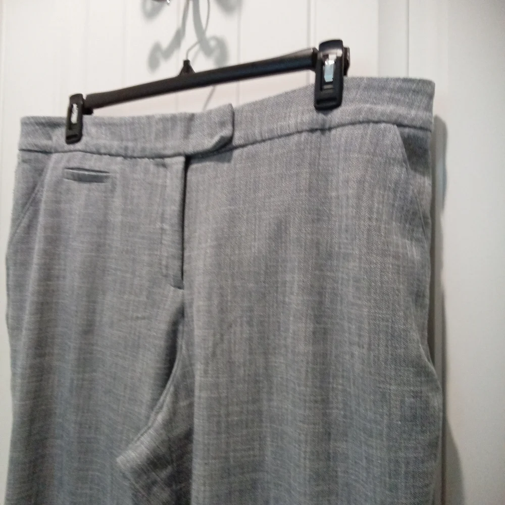 2-$10... Investments Plus Size 18WR Dress Pants Chambray Blue Straight Leg